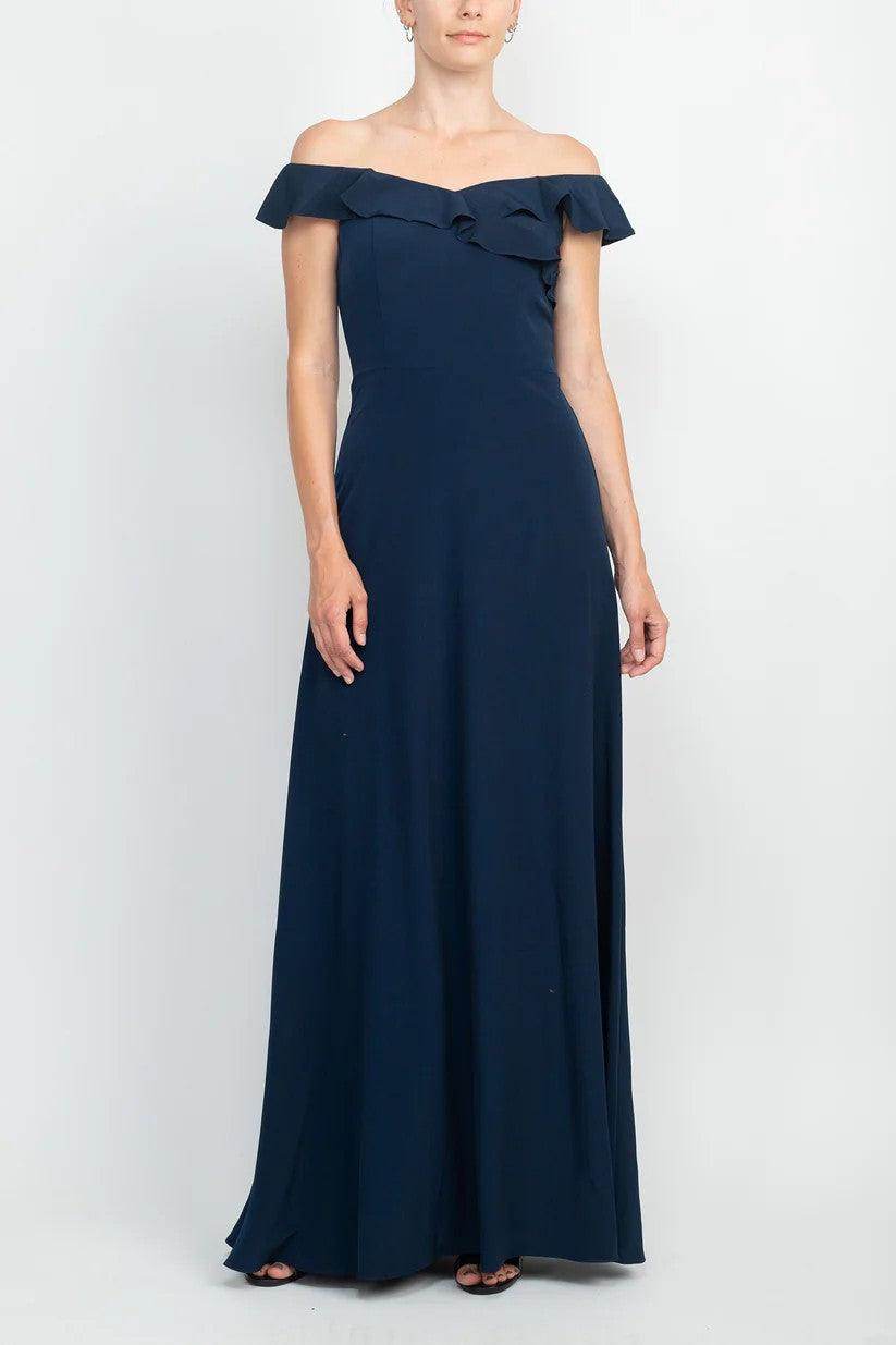 A-Line Floor Length Polyester Mother Dress CM0200 - COCOMELODY